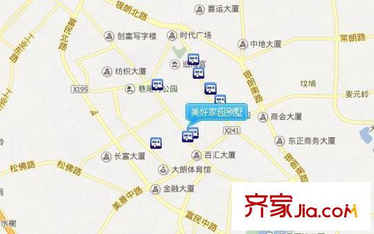 美好家園別墅交通圖 