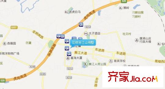 花樣年江山別墅交通圖 