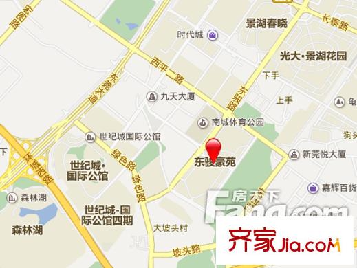 東駿豪苑別墅交通圖 