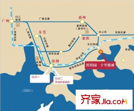 碧桂園十里銀灘區(qū)位圖