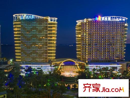 碧桂園十里銀灘周邊配套碧桂園酒店夜景