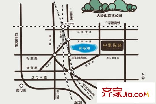 中惠悅峰區(qū)域圖