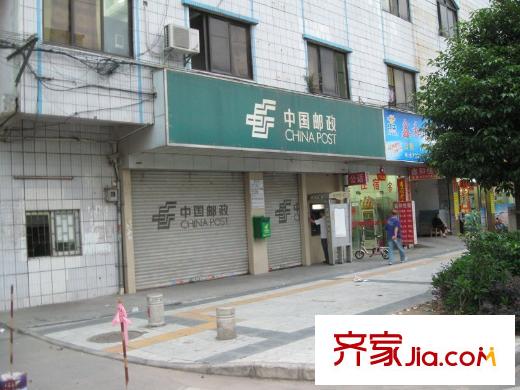 萬科城六期琥珀郡配套圖小區(qū)門口中國郵政