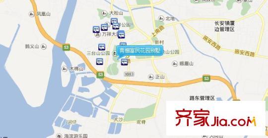 南柵富民花園別墅交通圖  
