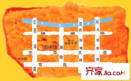麗景豪庭別墅交通圖地圖2