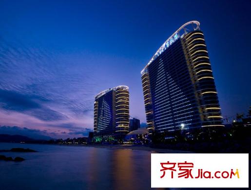 碧桂園十里銀灘周邊配套碧桂園酒店夜景