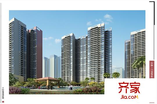 達(dá)鑫江濱新城小區(qū)園林透視外立面圖（2015-5-11）