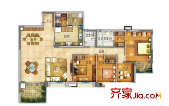 萬科虹溪諾雅  戶型圖