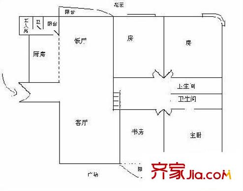 萬科虹溪諾雅 3室 戶型圖