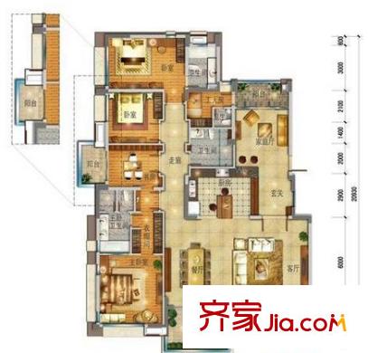 萬科虹溪諾雅  戶型圖