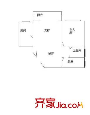 麗景花園 2室 戶型圖