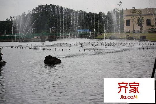 天驕峰景小區(qū)內(nèi)噴泉（2010-04-12）