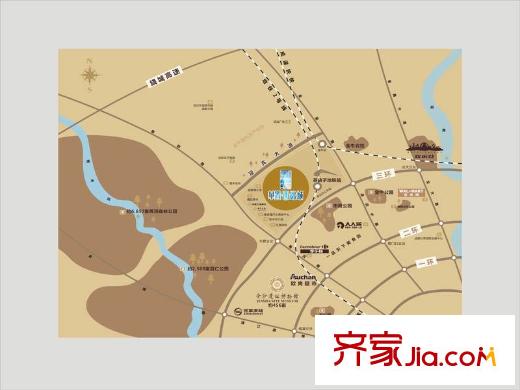 恒大西錦城區(qū)位圖