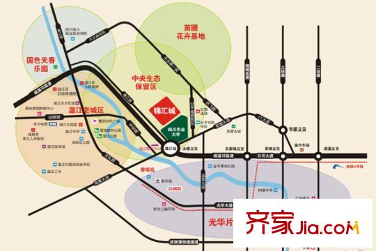 錦匯城區(qū)位圖