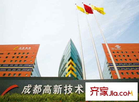 成都合院項目旁的高新區(qū)西部園區(qū)（2011.1.14）