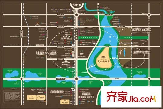 復(fù)地金融島區(qū)位圖