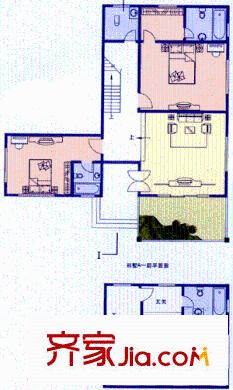 花溪溫泉戶型圖1室