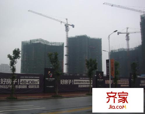 隆騰世紀朗域?qū)嵕皥D施工進度（2011-09）