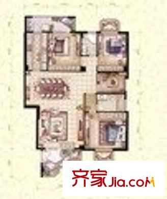 華陽教師苑戶型圖戶型圖 4室3廳2衛(wèi)1廚