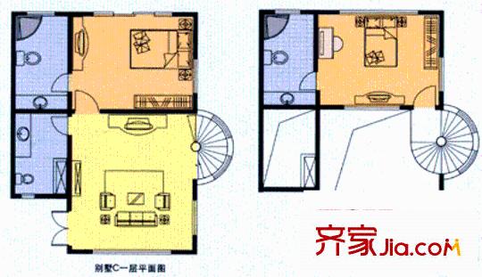 花溪溫泉戶型圖1室