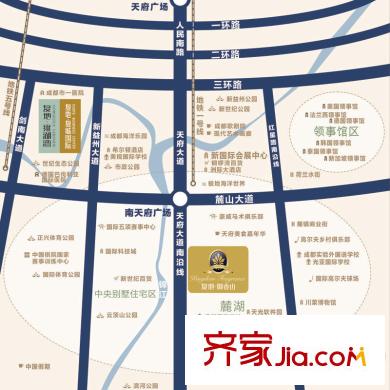 復(fù)地御香山3悅區(qū)位圖
