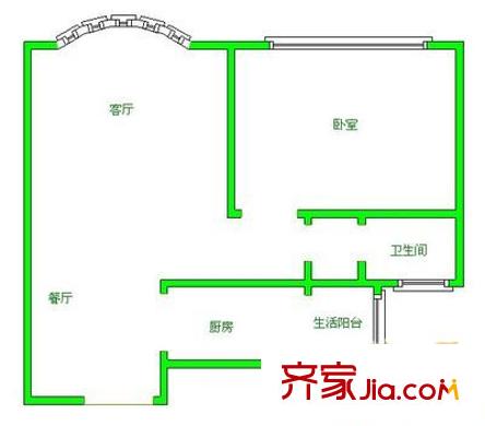 金泉陽光雅新苑戶型圖金泉陽光戶型圖 1室1廳1衛(wèi)1廚