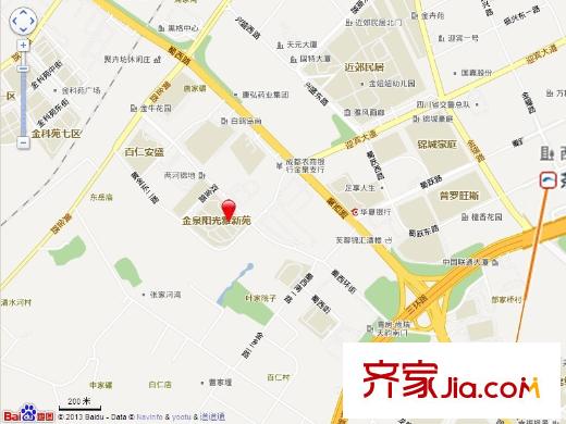 金泉陽光雅新苑交通圖