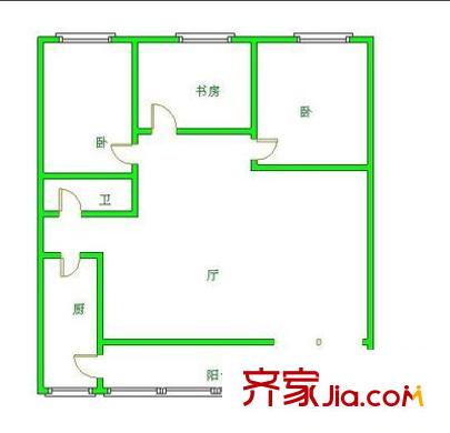祥和里小區(qū)戶型圖戶型圖 3室1廳1衛(wèi)1廚