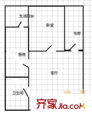 魚鳧花園 3室 戶型圖
