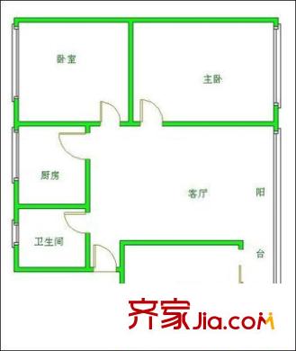 祥和里小區(qū)戶型圖戶型圖 3室1廳1衛(wèi)1廚