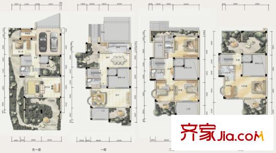 藍(lán)山國(guó)際爵悅半島赫堡D戶型 5室3廳5衛(wèi)1廚