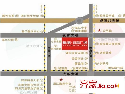 融信智慧廣場區(qū)位圖