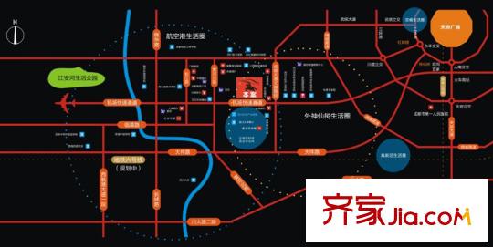 空港騎士郡區(qū)位圖