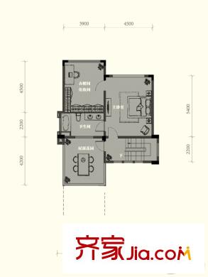 黃龍溪谷1期1號樓三層B2戶型 3室2廳4衛(wèi)1廚