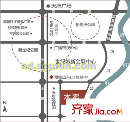 盛南領(lǐng)地交通圖