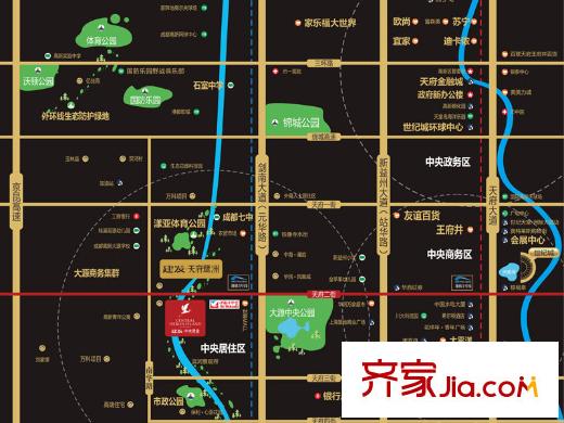 建發(fā)中央鷺洲交通圖區(qū)位圖