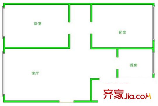 成都市公安局金牛區(qū)分局宿舍戶(hù)型圖公安廳宿舍 2室 戶(hù)型圖 2室2廳1衛(wèi)1廚