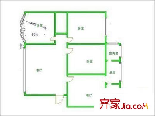 成都市公安局金牛區(qū)分局宿舍戶(hù)型圖公安廳宿舍 3室 戶(hù)型圖 3室2廳1衛(wèi)1廚