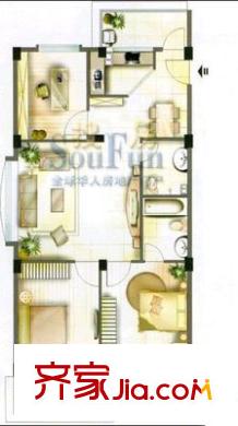 省科協(xié)宿舍（湖濱路） 2室 戶型圖