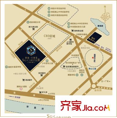 樹高卡地亞交通圖