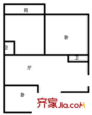 祥安花園 3室戶型圖