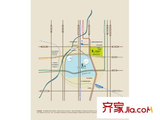 麓湖生態(tài)城瀾語溪岸交通圖區(qū)位圖1