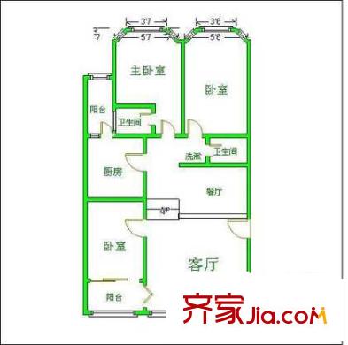 水漪裊銅戶型圖