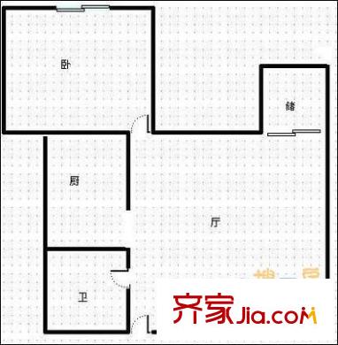 金茂禮都戶型圖戶型圖 1室1廳1衛(wèi)1廚