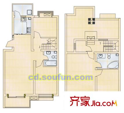 華西國際戶型圖多層躍層戶型 