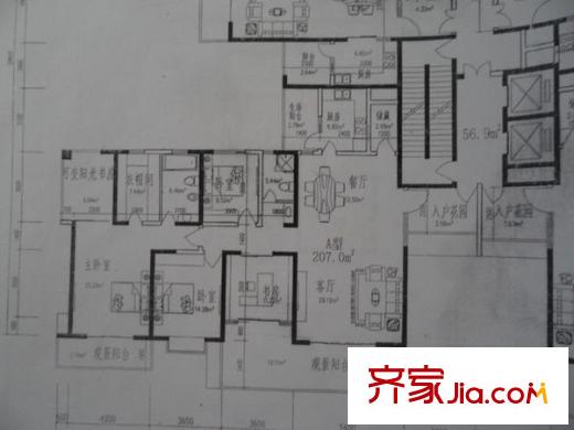 桂溪苑戶(hù)型圖戶(hù)型圖 5室2廳2衛(wèi)1廚