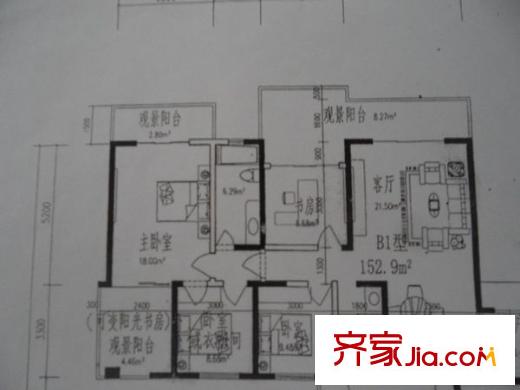 桂溪苑戶型圖戶型圖 4室2廳2衛(wèi)1廚