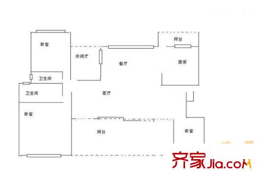 花樣年別樣城 4室 戶型圖