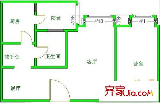 優(yōu)地A區(qū)戶型圖戶型圖 1室2廳1衛(wèi)1廚
