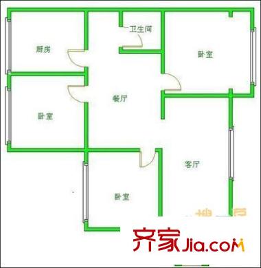 天祥大廈 3室 戶型圖